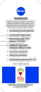 General Educational Development / Employability / AmeriCorps / United States / YouthBuild / Education / Education in the United States