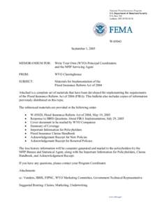 Flood insurance / National Flood Insurance Program / Flood Insurance Reform Act / Federal Emergency Management Agency / Home insurance / David I. Maurstad / Insurance / Types of insurance / Financial economics