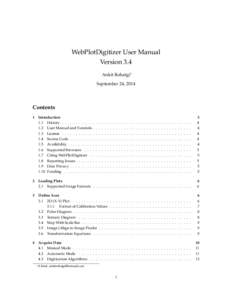 WebPlotDigitizer User Manual Version 3.4 Ankit Rohatgi∗ September 24, 2014  Contents