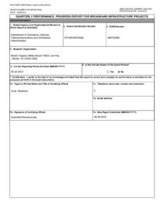 RECIPIENT NAME:Bristol Virginia Utilities Board OMB CONTROL NUMBER: [removed]EXPIRATION DATE: [removed]AWARD NUMBER: NT10BIX5570066 DATE: [removed]