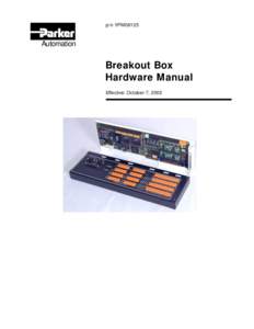 p/n YPM08125  Automation Breakout Box Hardware Manual