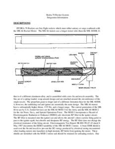 Hydra-70 Rocket System Integration Information DESCRIPTIONS