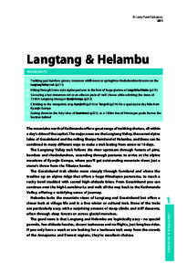 © Lonely Planet Publications 201 Langtang & Helambu HIGHLIGHTS