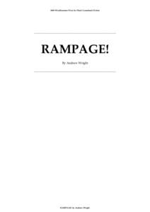 2009 Windhammer Prize for Short Gamebook Fiction  ________________________________________________________________ RAMPAGE! By Andrew Wright