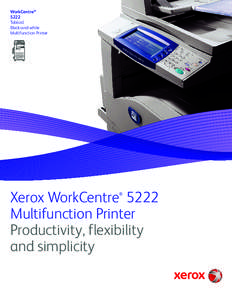 Xerox WorkCentre[removed]Multifunction Printer Product Brochure