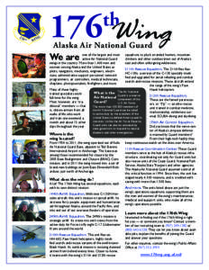 176 Wing th Alaska Air National Guard  We are