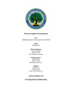 Privacy Impact Assessment