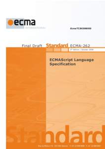 Final final final final draft Standard ECMA-262 5th edition