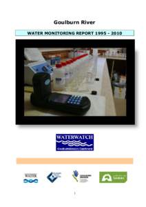 Goulburn River WATER MONITORING REPORT[removed]  FRONT COVER : COLOURIMETER AND TOTAL PHOSPHORUS SAMPLES AWAITING