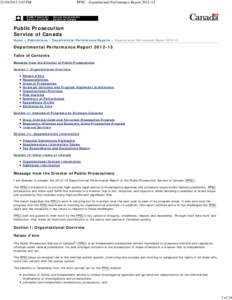 PPSC - Departmental Performance Report 2012–13