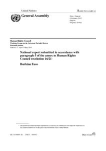 United Nations / Universal Periodic Review / Paris Principles / Human Rights Campaign / Office of the United Nations High Commissioner for Human Rights / National Human Rights Commission / Burkina Faso / United Nations Human Rights Council / Scottish Human Rights Commission / Human rights / International relations / Ethics