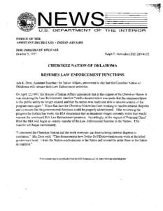 Bureau of Indian Affairs / Cherokee / Joe Byrd / Cherokee freedmen controversy / Cherokee Nation / Southern United States / History of North America