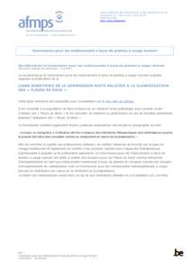 Agence fédérale des médicaments et des produits de santé Eurostation II – Place Victor Horta[removed]Bruxelles http://www.afmps.be/  DG PRE Autorisation – Unité HOMEO/PHYTO