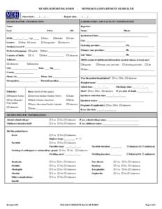 MUMPS REPORTING FORM Onset date:____/____/____ -  MINNESOTA DEPARTMENT OF HEALTH