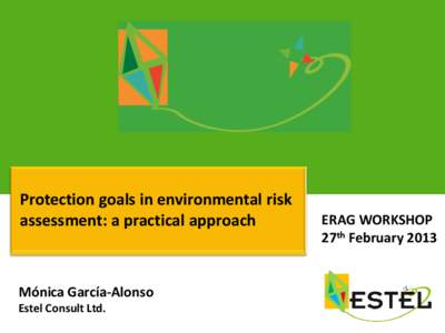 Protection goals in environmental risk assessment: a practical approach Mónica García-Alonso Estel Consult Ltd.