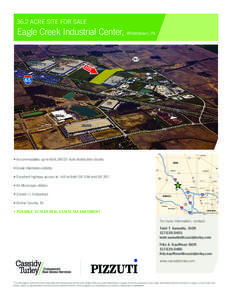 36.2 ACRE SITE FOR SALE  Eagle Creek Industrial Center, Whitestown, IN HAMILTON 39