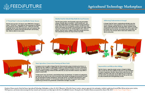 Agricultural Technology Marketplace  Healthy Food for Schools Helps Build the Local Economy A “Virtual Farm” to Increase Smallholder Farmer Success Feed the Future partners with farmer union FEPROMAS in Senegal to cr