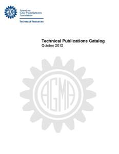 Technical Publications Catalog October 2012