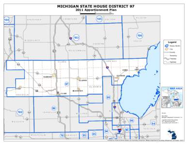 MICHIGAN STATE HOUSE DISTRICTApportionment Plan 0 104