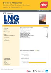 Business Magazines Combined Total Circulation Certificate January to December 2015 Setting the standard  LNG Industry