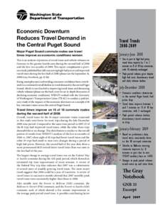 Economic Downturn Reduces Travel Demand in the Central Puget Sound Travel Trends[removed]