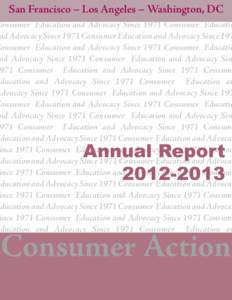 Consumer Action FY2013 Annual Report