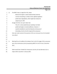 PUB‐NLH‐020  Holyrood Blackstart Diesel Units Application  Page 1 of 1  1   Q. 