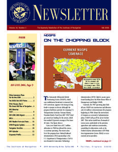 Newsletter Volume 16, Number 3 The Quarterly Newsletter of The Institute of Navigation	  Fall 2006
