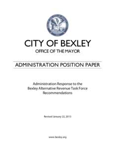 Microsoft Word[removed]Administration Position Paper on Alt Rev Task Force Recommendations v2.docx