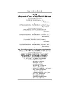 Air pollution in the United States / Susan Dudley / National Ambient Air Quality Standards / Environmental law / Environment of the United States / Government / Entergy / Entergy v. Riverkeeper / United States Environmental Protection Agency