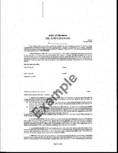 State of Montana OIL AND GAS LEASE DS-423 Amendcd
