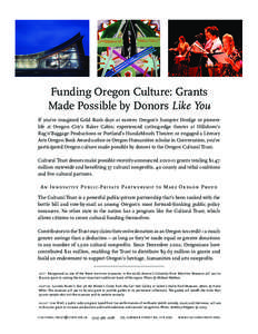 Oregon Cultural Trust / Salem /  Oregon / Hallie Ford / Nonprofit organization / Oregon / Geography of the United States / Willamette Valley