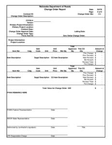 Business process / Change order / Bid