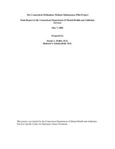 Chemistry / Ethics / Amines / Eli Lilly and Company / Ketones / Methadone / Opioid dependence / Patient safety / Methadone clinic / Drug addiction / Medicine / Drug rehabilitation