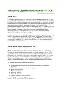 Microsoft Word - POET-UNDP Participatory Organisational Evaluation Tool.doc