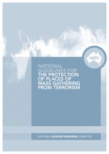 NATIONAL GUIDELINES for the PROTECTION of PLACES of MASS GATHERING from TERRORISM