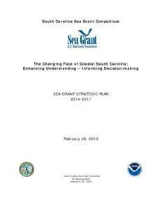 National Sea Grant/South Carolina Sea Grant Combined Strategic Plan