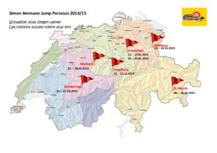 Simon Ammann Jump Parcours[removed]Schweizer Kids fliegen weiter Les oisillons suisses volent plus loin . Wildhaus Einsiedeln