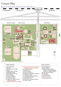 Campus Map ■ About a 6-minute walk from the South Exit of JR Kunitachi Station West Campus 1 West Gatehouse 2 Garage