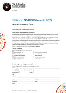 The Deadly Awards / Indigenous Australians / Indigenous peoples of Australia / Australian Aboriginal culture / NAIDOC