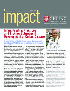 impact WINTER 2010 Infant Feeding Practices and Risk for Subsequent Development of Celiac Disease