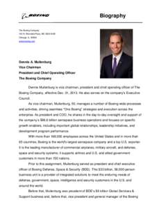 Economy of the United States / Dow Jones Industrial Average / Aerospace Industries Association / James A. Bell / Philip M. Condit / Boeing / Transport / Aviation