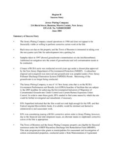 Earth / Town and country planning in the United Kingdom / United States Environmental Protection Agency / Hazardous waste / Brownfield land / Environmental remediation / Superfund / Boonton /  New Jersey / New Jersey Department of Environmental Protection / Environment / Pollution / Soil contamination