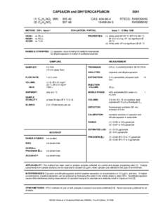 Scientific method / Capsaicin / Laboratory glassware / Dihydrocapsaicin / Science / Nordihydrocapsaicin / V / High-performance liquid chromatography / Capsaicinoids / Acetamides / Chemistry