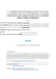 A randomized trial of cold-exposure on energy expenditure and supraclavicular brown adipose tissue volume in humans Thobias Romu, Vavruch Camilla, Olof Dahlqvist Leinhard, Joakim Tallberg, Nils Dahlström, Anders Persson