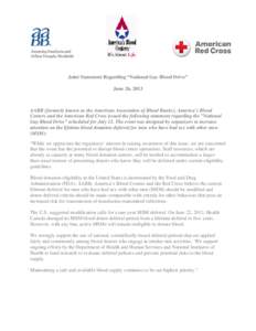 Microsoft Word - Joint Statement_National Gay Blood Drive_FINAL_062613.docx