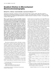 Chromatography / High-performance liquid chromatography / Elution / Capillary electrochromatography