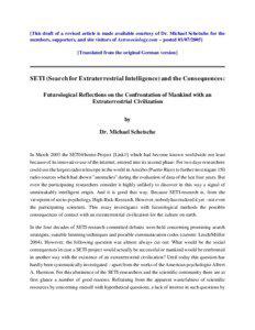 Spaceflight / Scientific controversies / Search for extraterrestrial intelligence / First contact / Contact / SETI Institute / SETI@home / Brookings Report / Alien visitation / SETI / Astrobiology / Extraterrestrial life