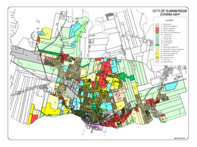 CITY OF SUMMERSIDE ZONING MAP LEGEND A