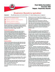 NASD: Respiratory Hazards in Agriculture